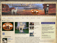 Tablet Screenshot of chimera-ranch-alpacas.com
